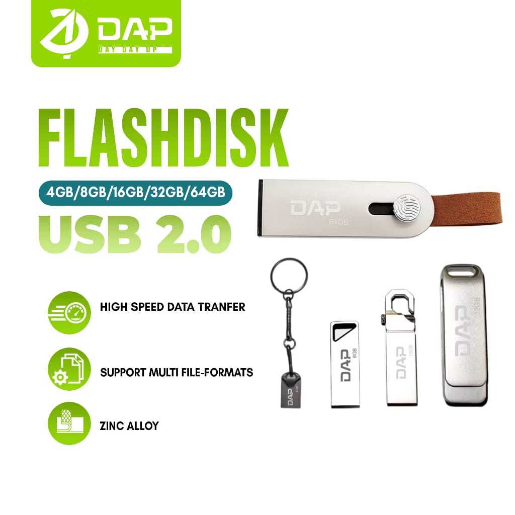 DAP Flashdisk 4GB/8GB/16GB/32GB/64GB Transmission USB2.0 High Speed Data Tranfer