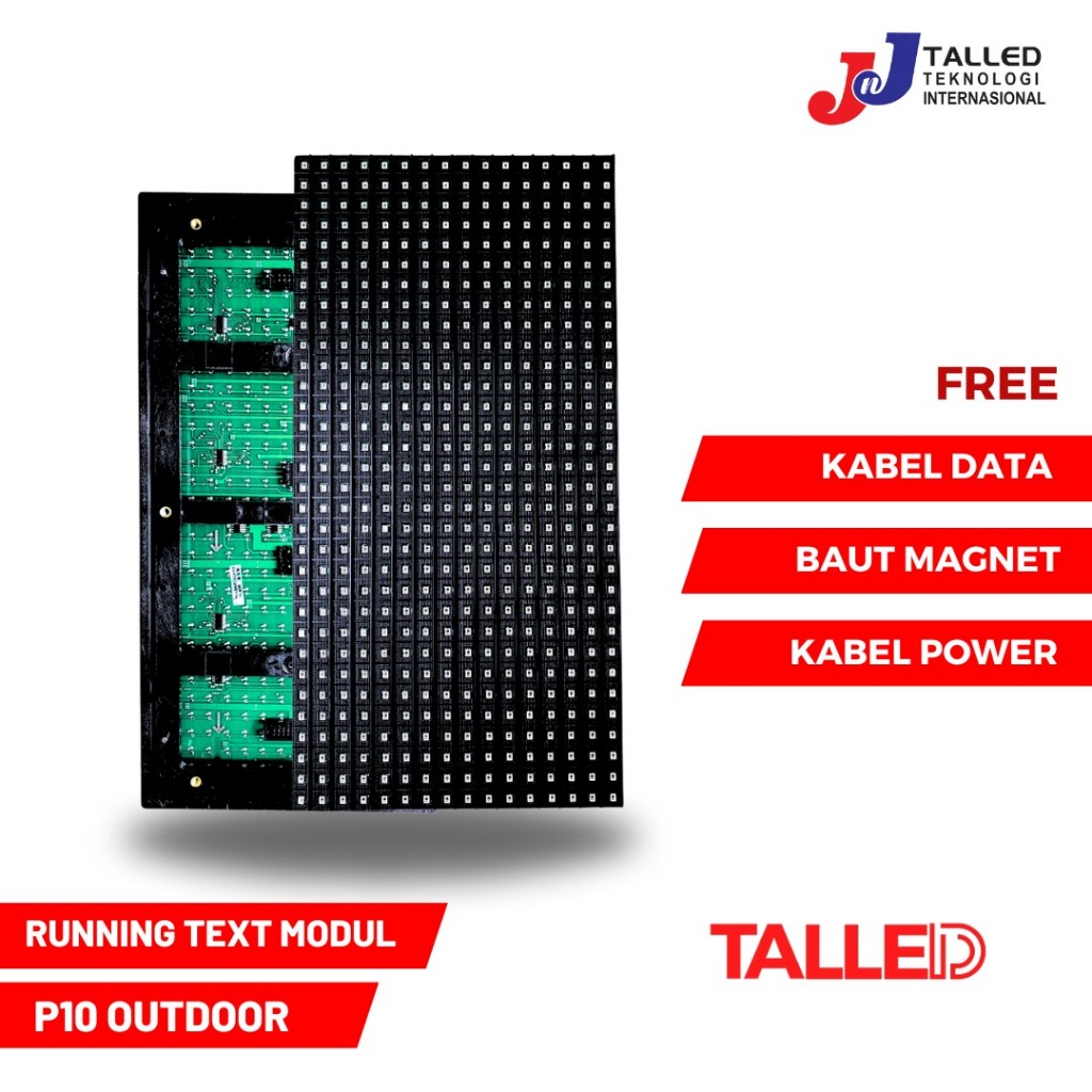 TALLED PANEL RUNNING TEXT MODUL P10 OUTDOOR LED SMD - RUNNING TEXT VIDEOTRON