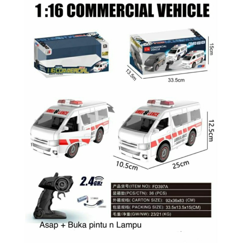 RC Hiace Ambulan Polisi