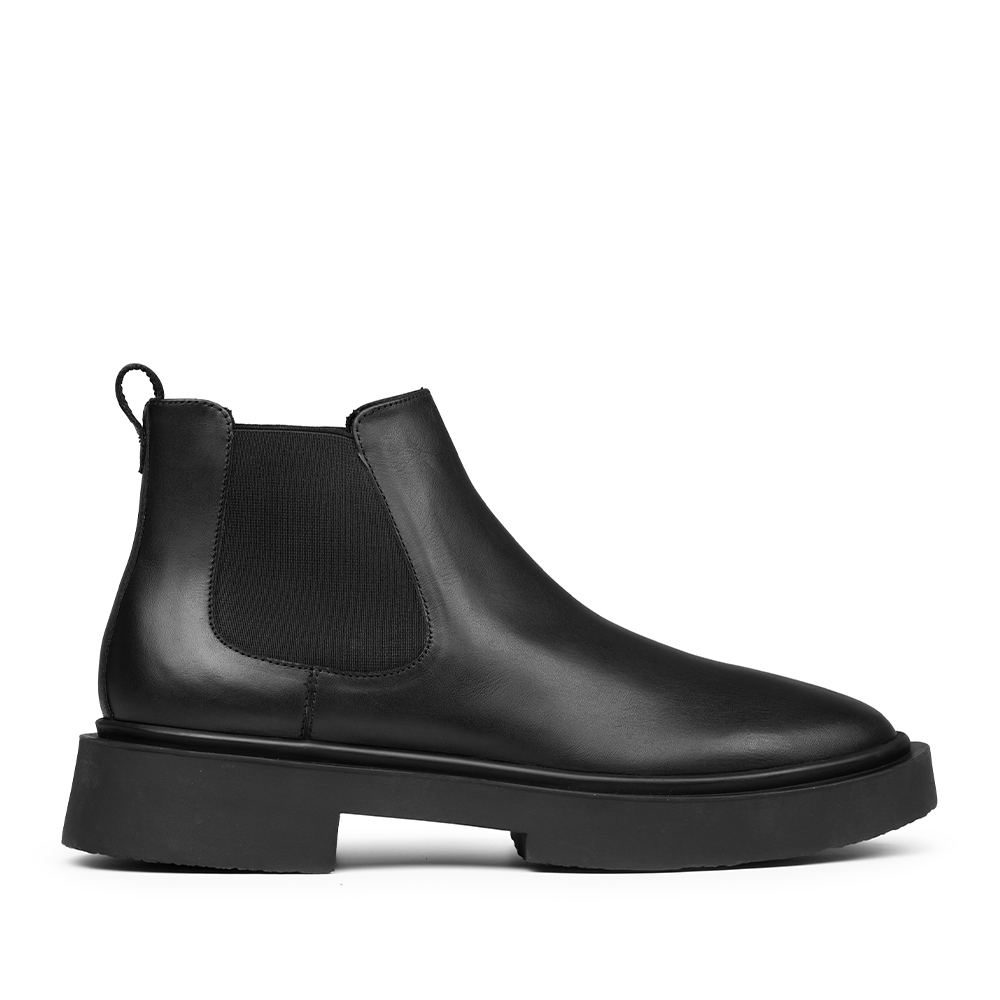 Prabu - Nata Black Chelsea Boots Pria - Hitam
