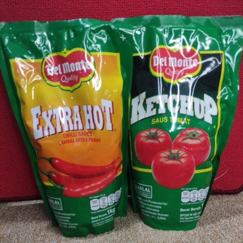 

Del Monte Quality 1kg Extra Hot/Ketchup Saus Tomat