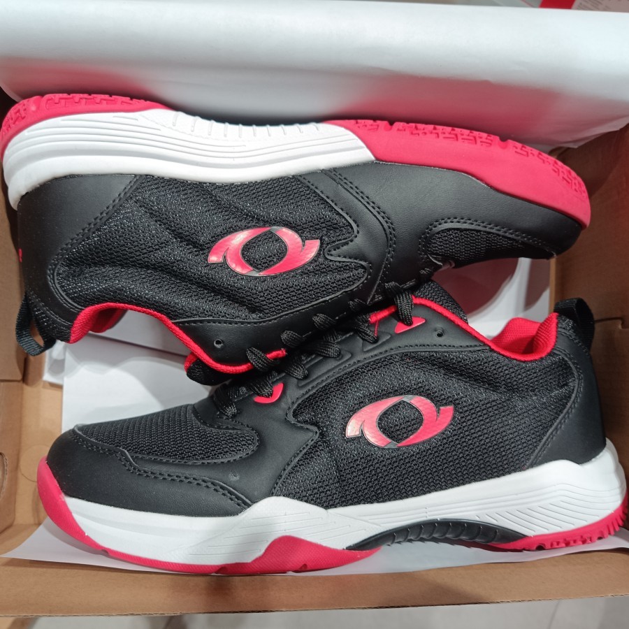 Sepatu Badminton Astec James Bulutangkis Sepatu Pria Hitam Merah
