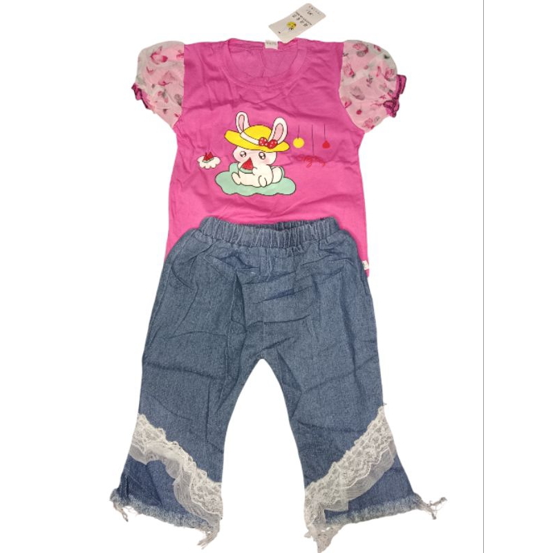 Setelan Import Lelang Baju Anak Perempuan Laki Laki Setelan Jeans Import 2-3 Tahun