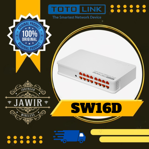 TotoLink SW16D 16-Port 10/100Mbps Desktop Switch