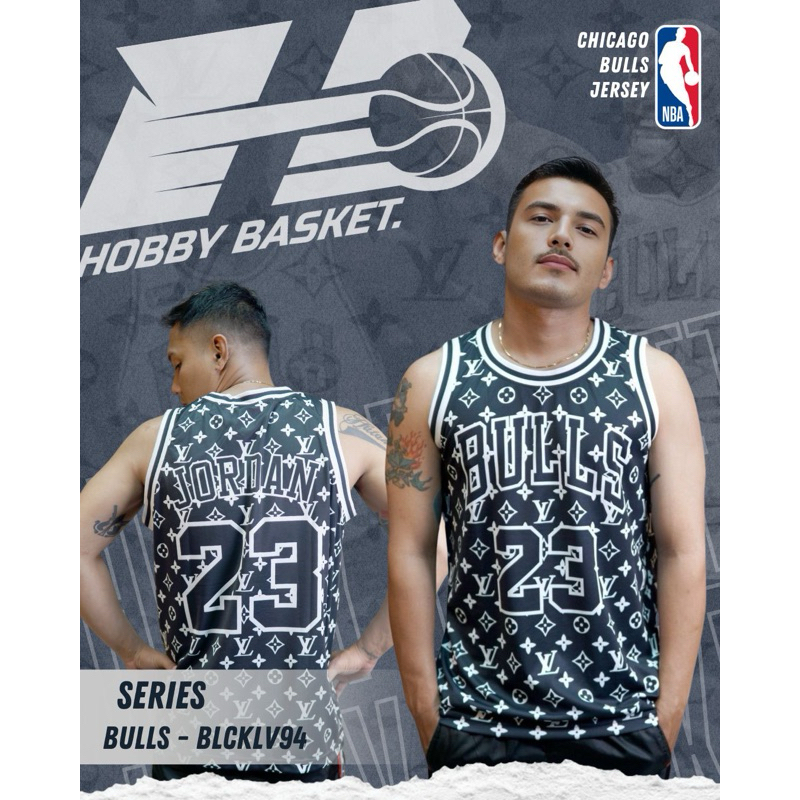 Jersey Basket BULLS 23 BLACK DTF