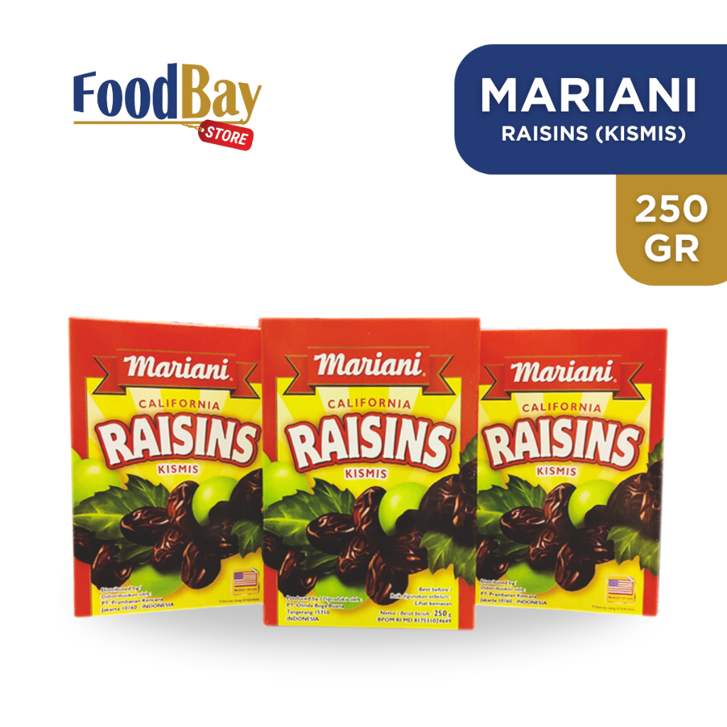 

MARIANI Raisins Kismis Hitam California USA 250 Gr