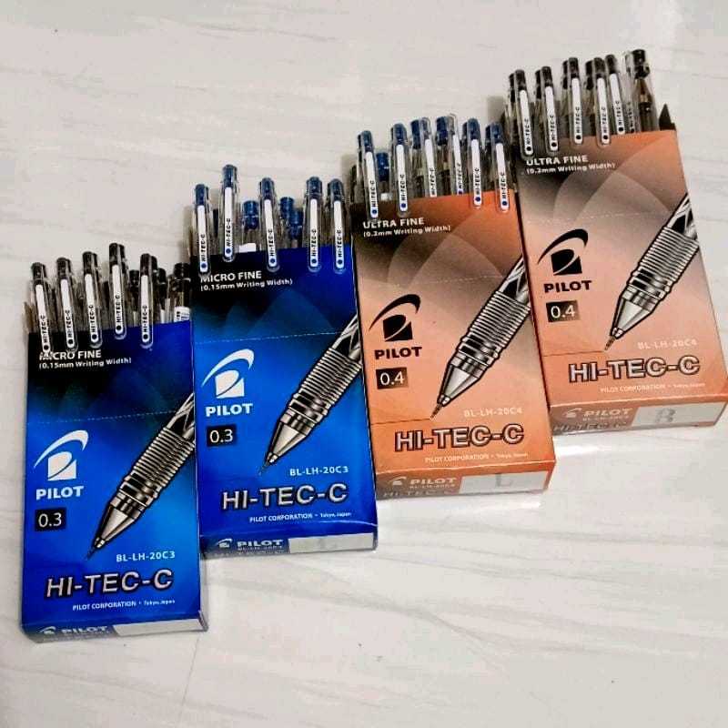 

BOLPEN PILOT HI -TEC - C 0,3/0,4 mm (Hitam dan Biru) Original