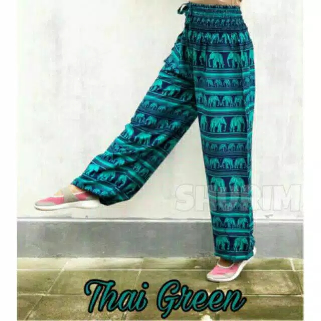 Celana Aladin/Harem Pants JUMBO/celana santai/yoga/bali/motif gajah thai/jogger/meditasi/ade