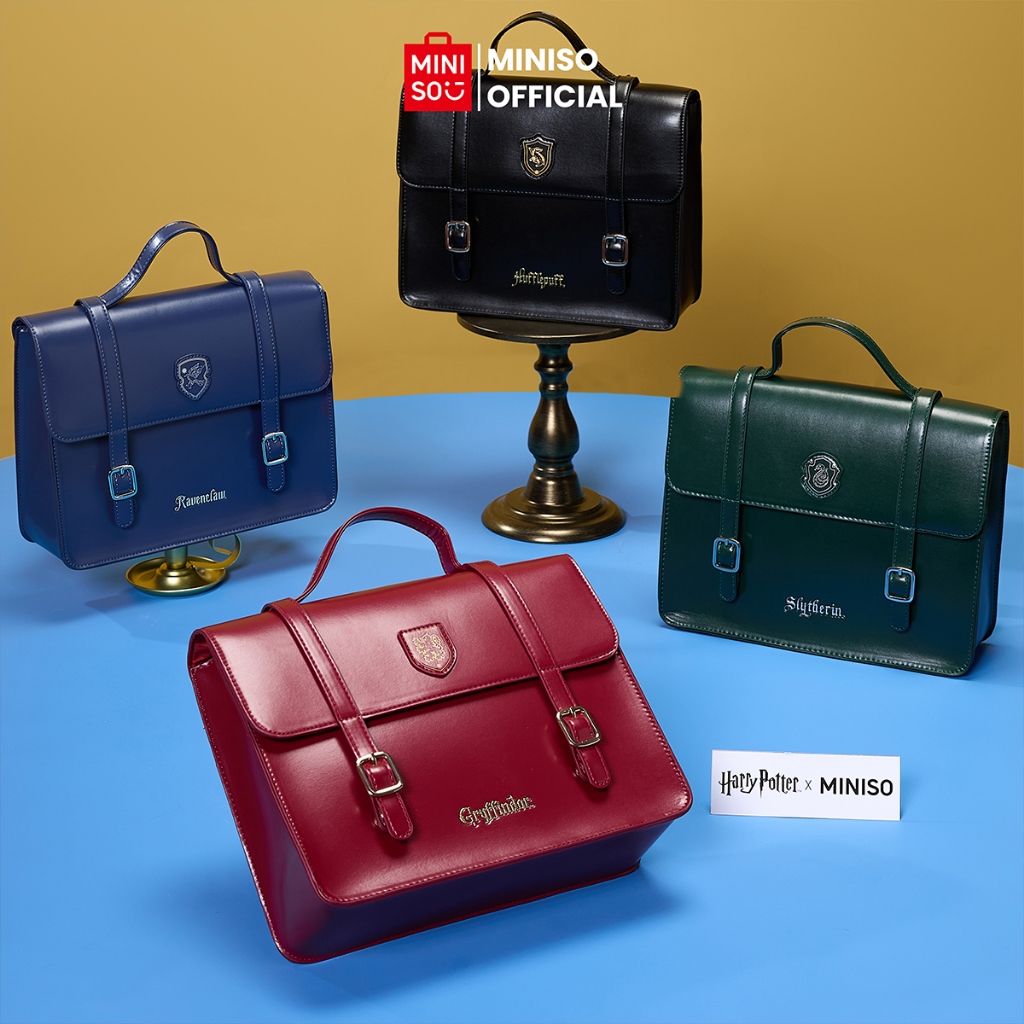 Miniso x Harry Potter Backpack Ransel Preppy Style Ransel Dengan Pegangan Kapasitas Besar