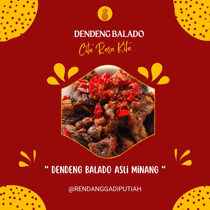 

Dendeng balado basah (LAMBOK) khas minang asli lezat dan gurih kemasan 300gr