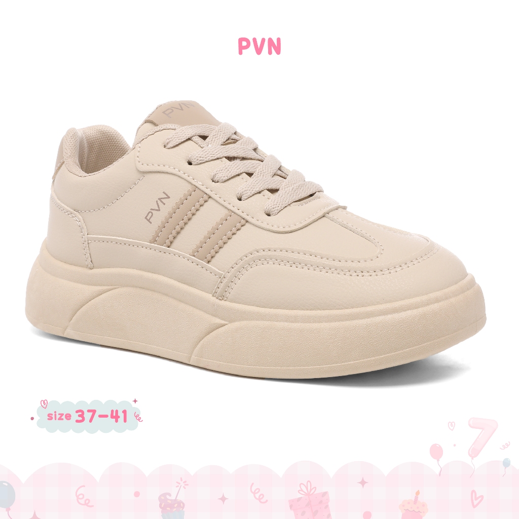 PVN Tei Sepatu Sneakers Wanita Shoes Cream 116