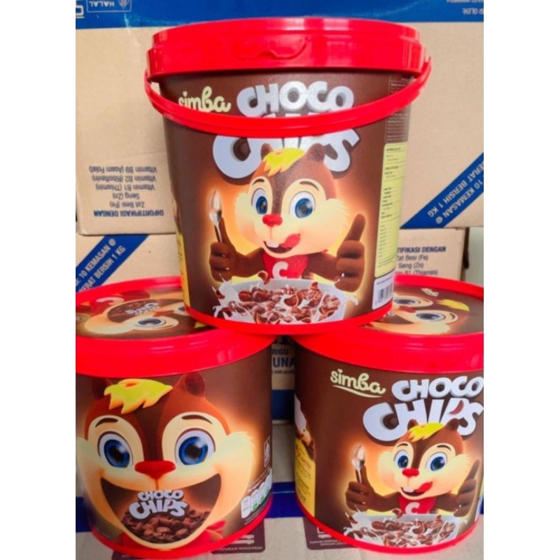 

Simba Choco Chips Sereal Cokelat 220gr Kemasan Jar