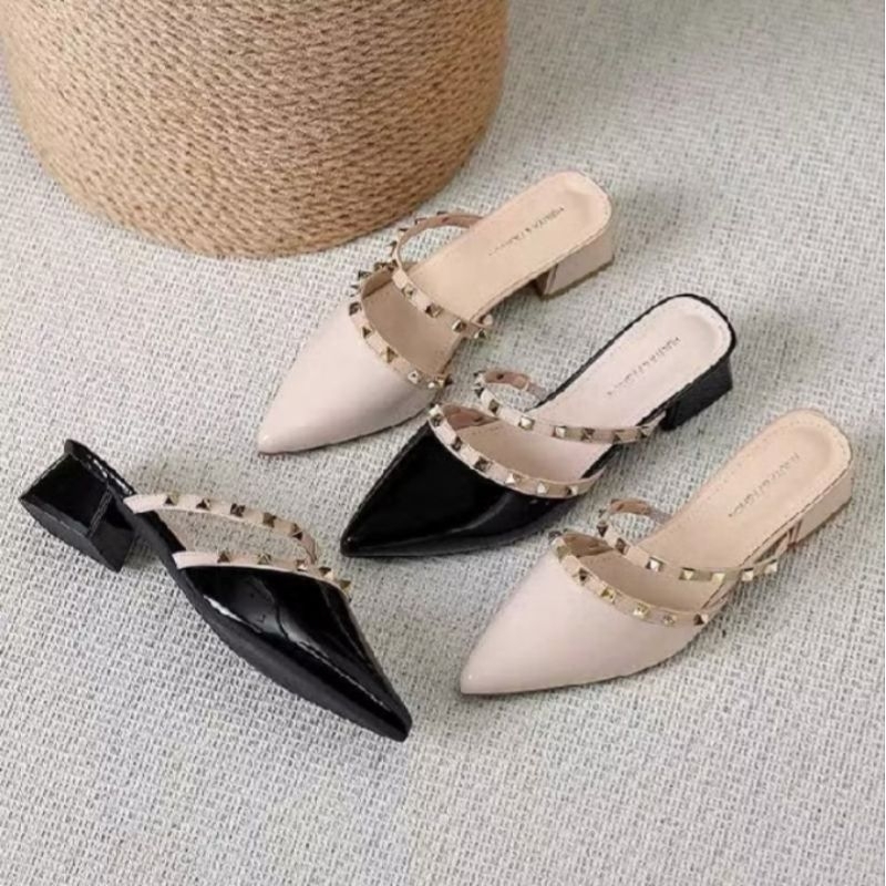 HEELS WANITA HAK TINGGI KOREAN STYLE / SEPATU HEELS WANITA MODEL CHUNKY