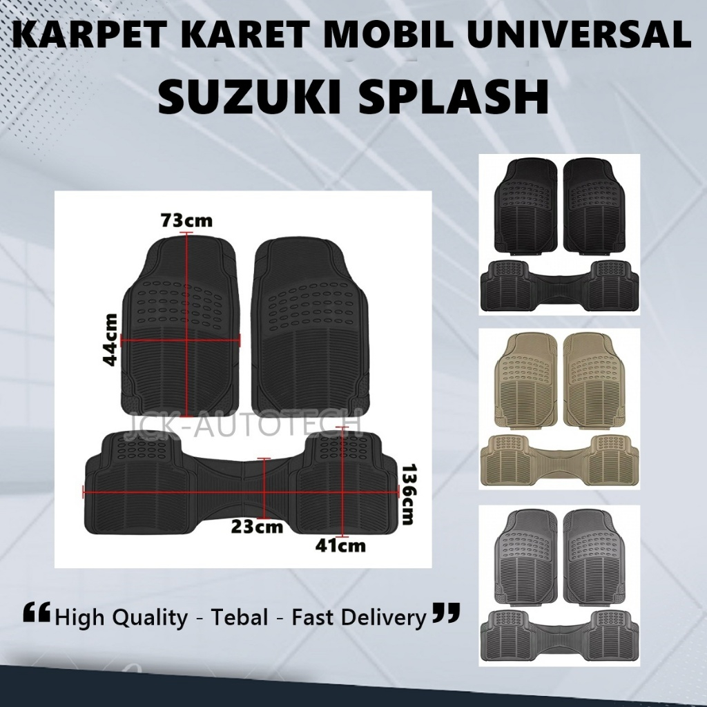 karpet karet mobil universal 2 baris suzuki Splash
