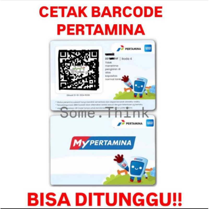 

Cetak barcode Pertamina