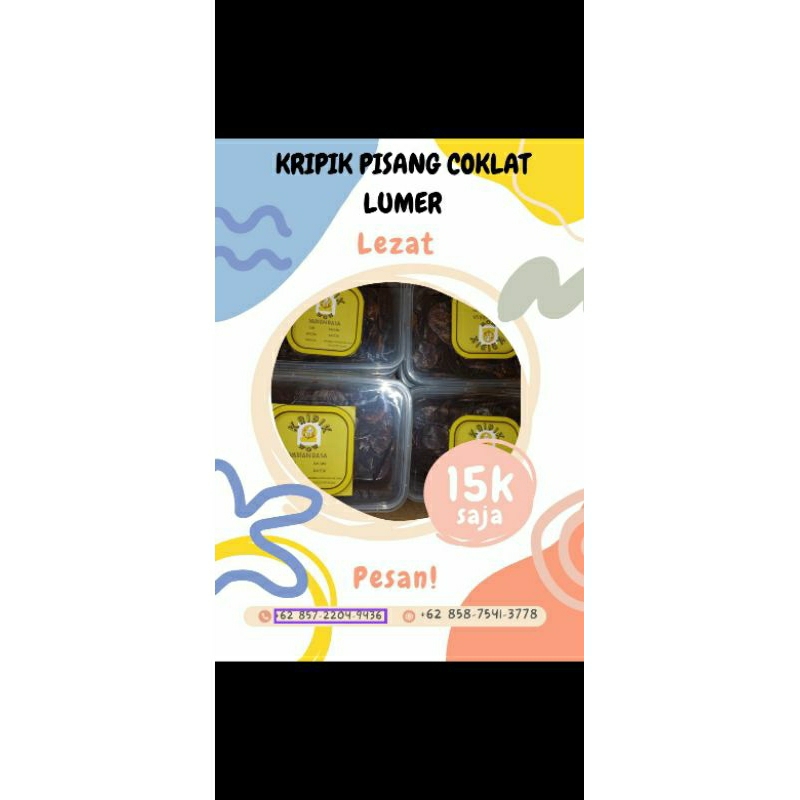 

Kripik Pisang Coklat Lumer