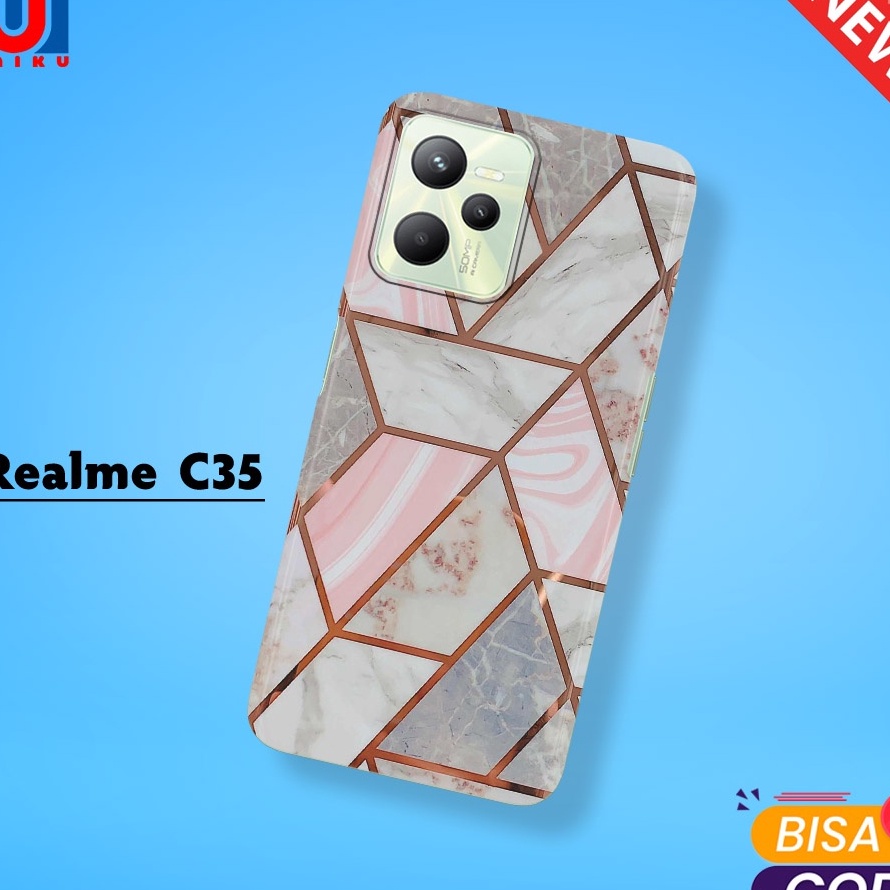 3D UMIKU Case Realme C35 Male gambar Abstrak  Case 3D Fullprinting  Case Tearu Case Teaik Case rah C