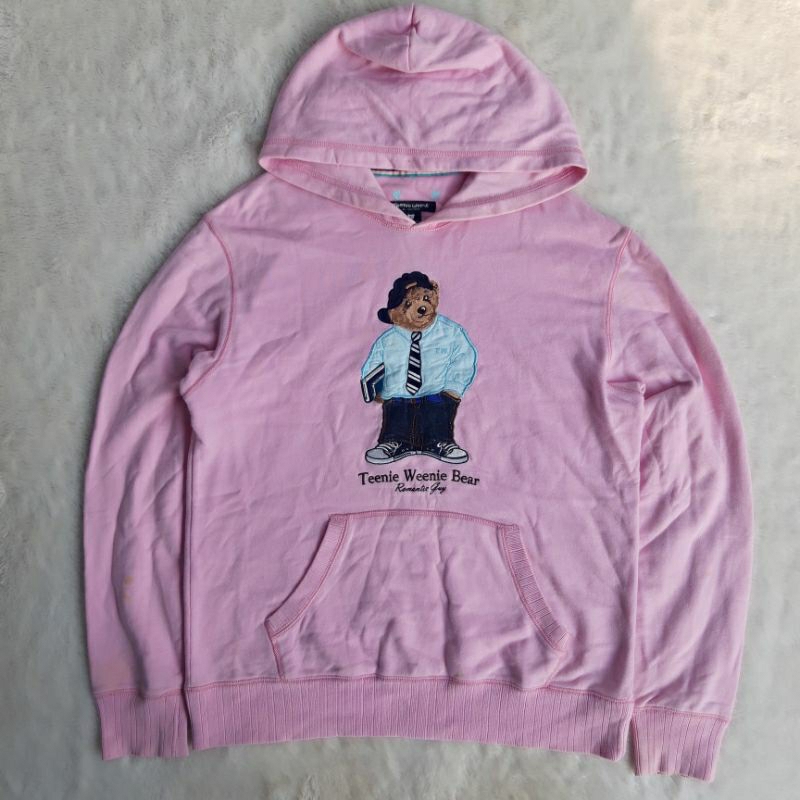 hoodie tinnie winnie bear pink