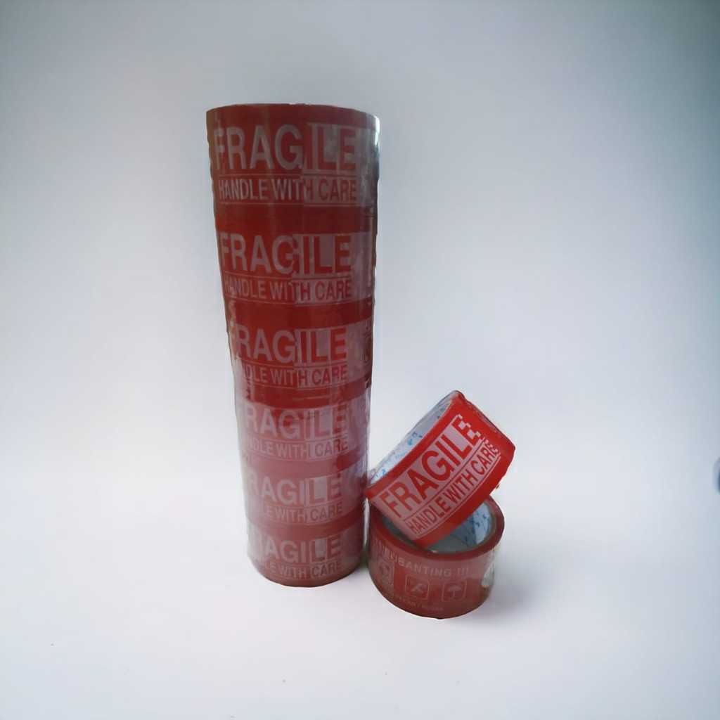 

gk Lakban Fragile Ukuran 48 MM x 70 Yard Murah Berkualitas baik