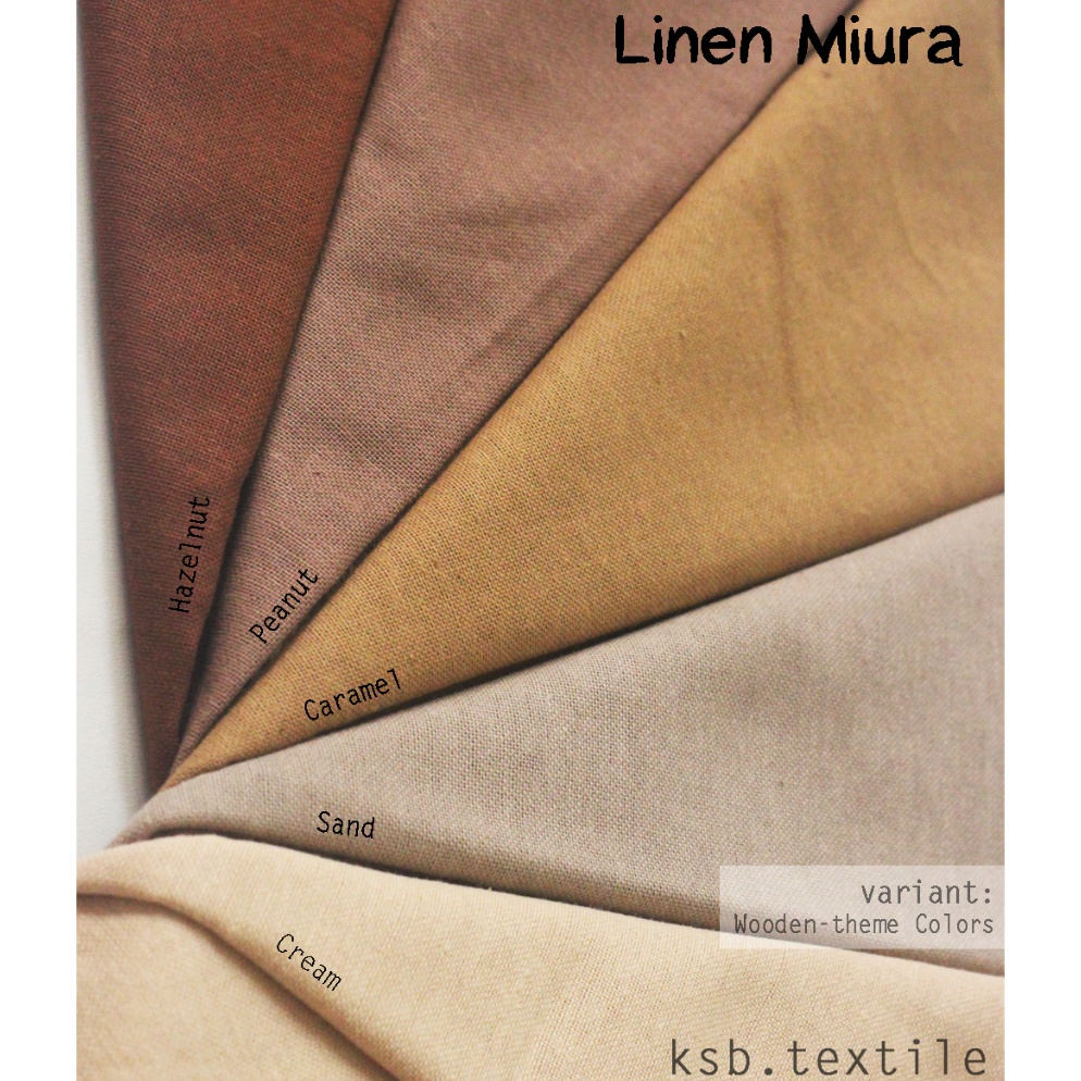 Belanja kuat Kain Linen Miura  Katun Linen  Katun Rami  Linen Rami Jepang Polos Grade A  ECERAN  MET