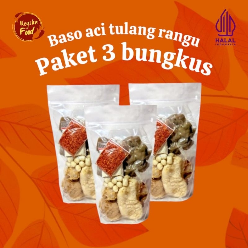 

Baso aci tulang rangu (paket 3 bungkus)