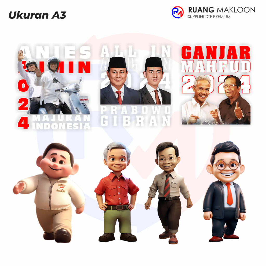 Sablon Setrika Sablon DTF Satuan A3 CAPRES - SIAP PRESS