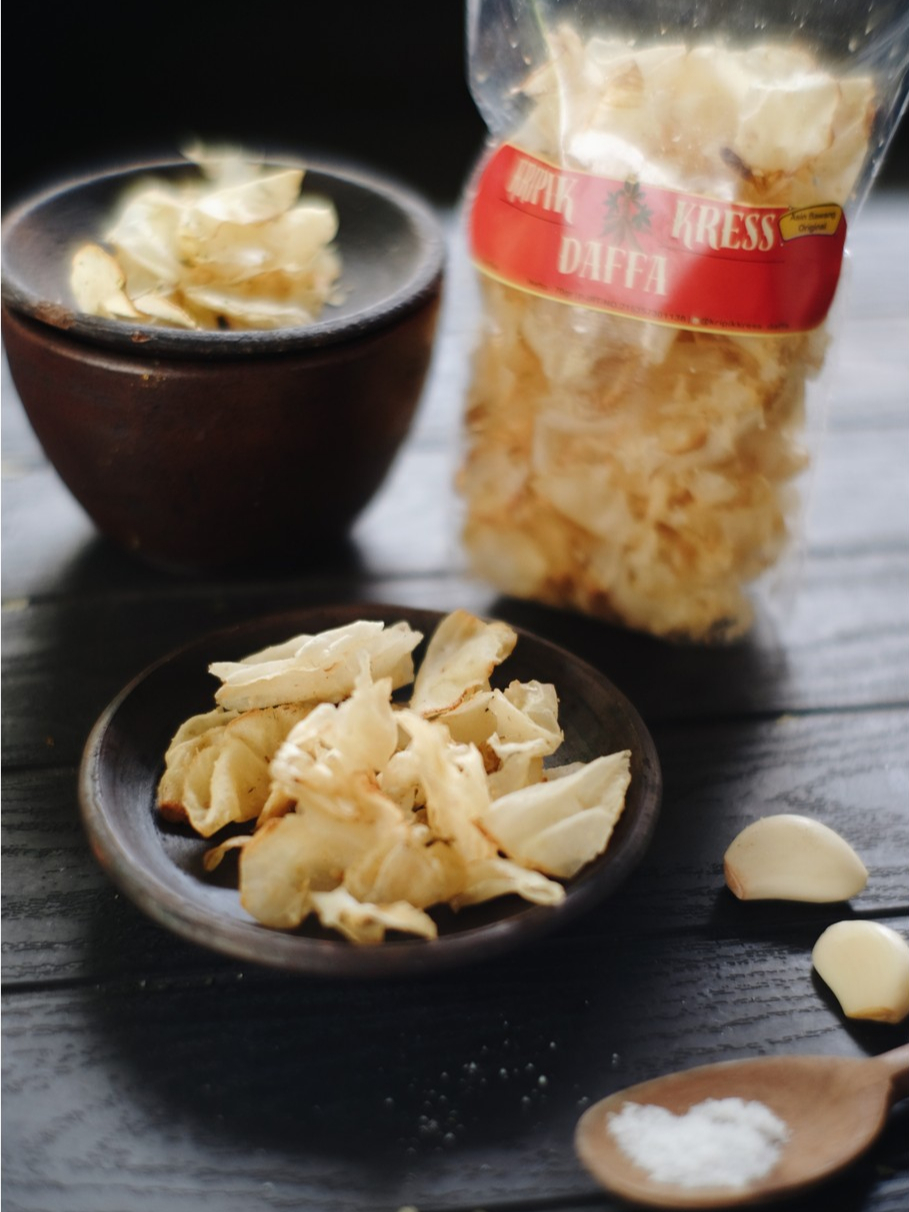 

Keripik Singkong Kriwil / Kress Varian Rasa Asin Bawang