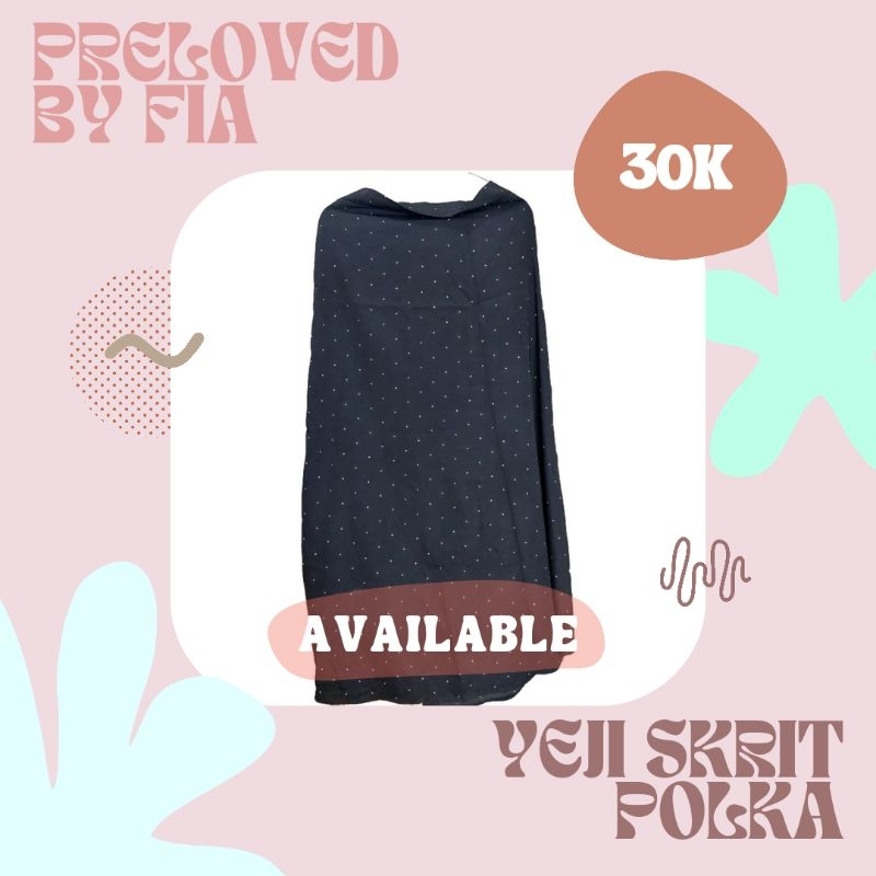 Preloved YEJI SKIRT POLKA By Moutfit Store (Original)