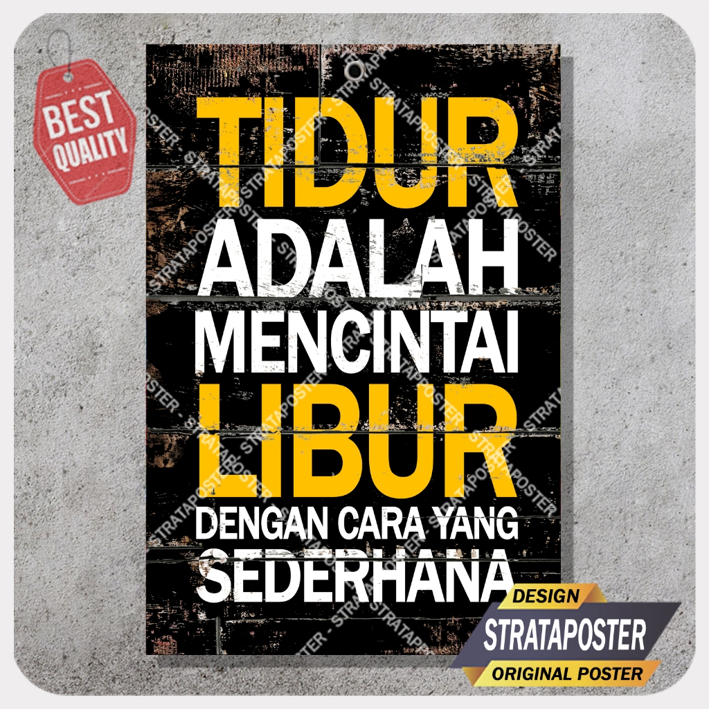 Poster aesthetic Katakata motivasi dinding Hiasan kamar