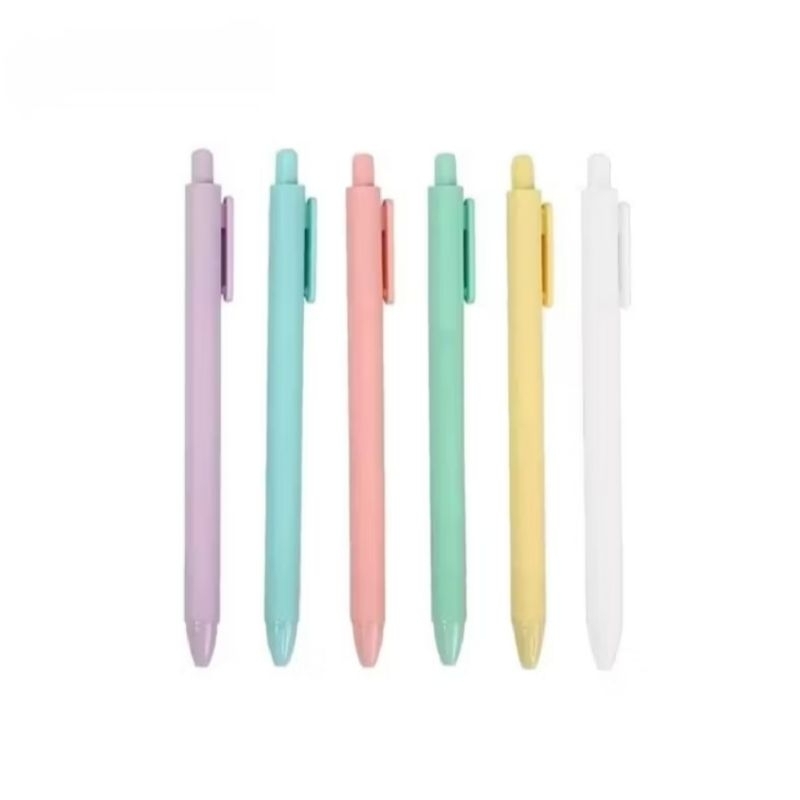 Pulpen 6 Pcs Warna Pastel