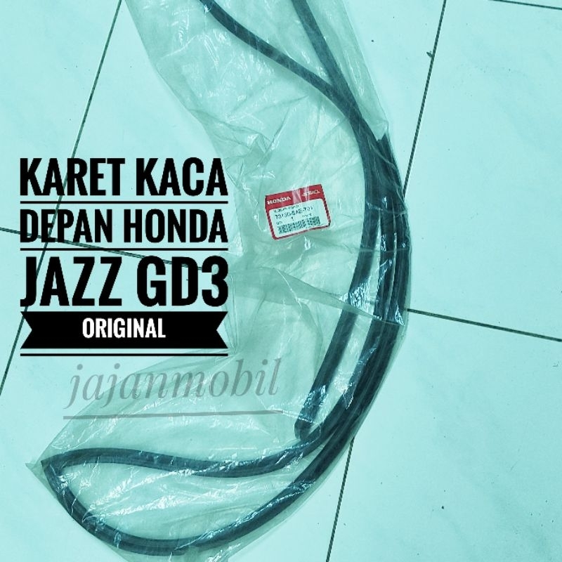 lis molding karet kaca depan jazz gd3 2003-2007 73150-sae-t01 karet lis kaca depan honda jazz idsi v