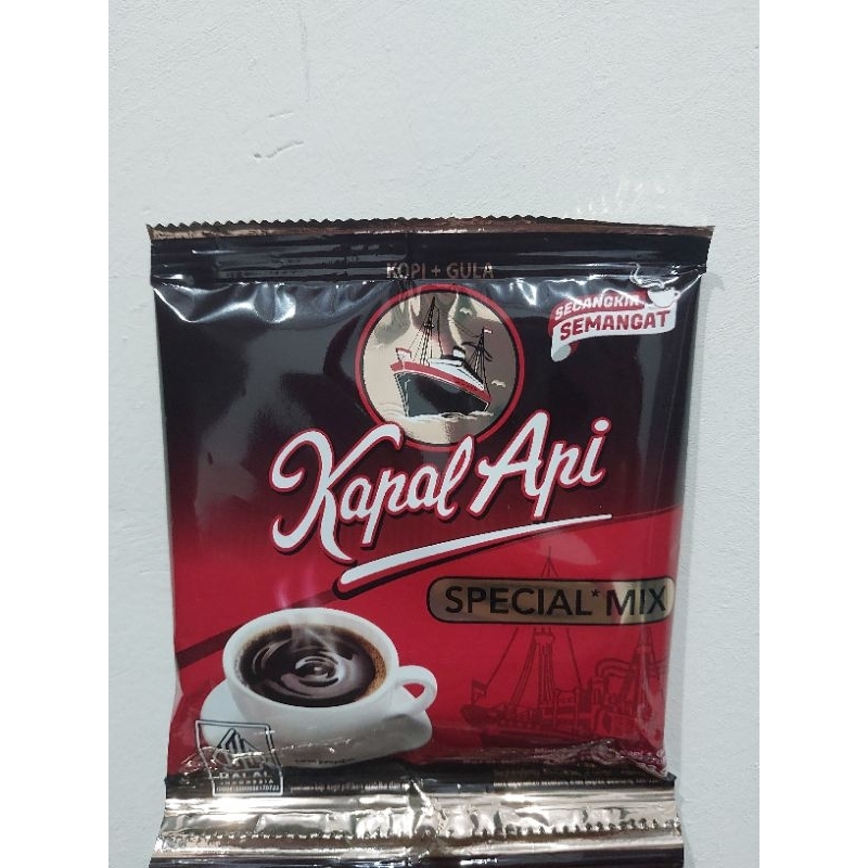

Kopi Kapal Api Special Rencengan 10bungkus / Kopi Plus Gula