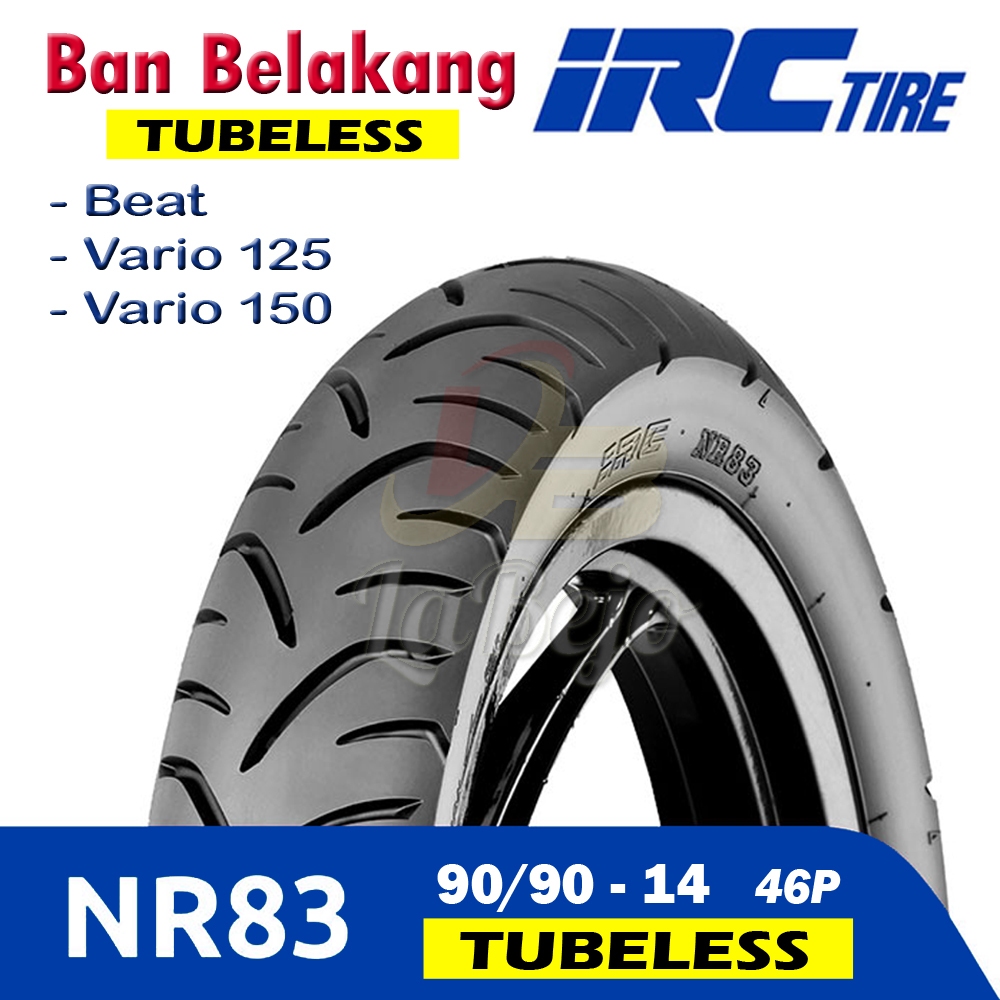 Ban Belakang Tubles Uk 90 / 90 Ring 14 Honda Beat Vario 125 Vario 110 Karbu Merk IRC