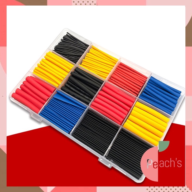 Untuk Anda PEACH  Heat Shrink Kabel Bakar Konektor Penyambung Kabel Isolasi Bakar  Selongsong Bakar 
