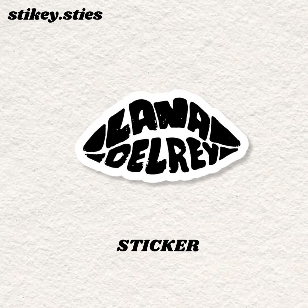 

STICKER BAND LANA DEL REY AESTHETIC ANTI AIR VINYL / STIKER BRAND HELM LAPTOP HP MOTOR TUMBLR TAS KOPER