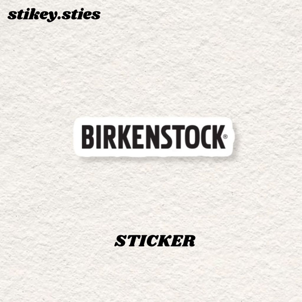

STICKER BIRKENSTOCK AESTHETIC ANTI AIR VINYL / STIKER BRAND HELM LAPTOP HP MOTOR TUMBLR TAS KOPER