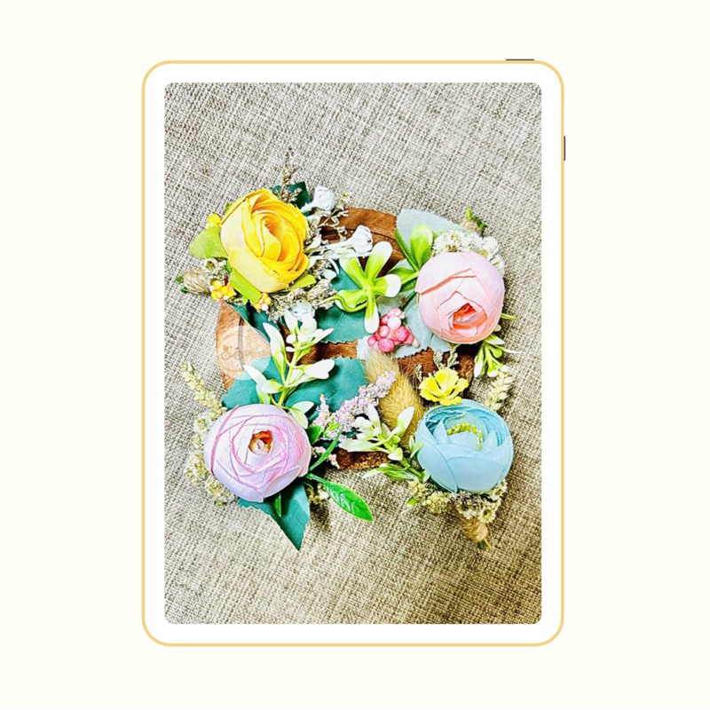 Corsage Bunga Jas Pengantin Pria Wanita Grooms Korsase Jas Unik Menarik Pink Peach Kuning Biru