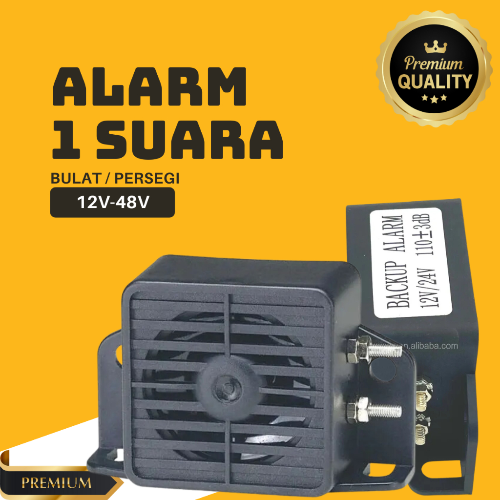Alarm Mundur Mobil 1 Suara Back Horn/Klakson Mundur Truck & Bus 12V-48V