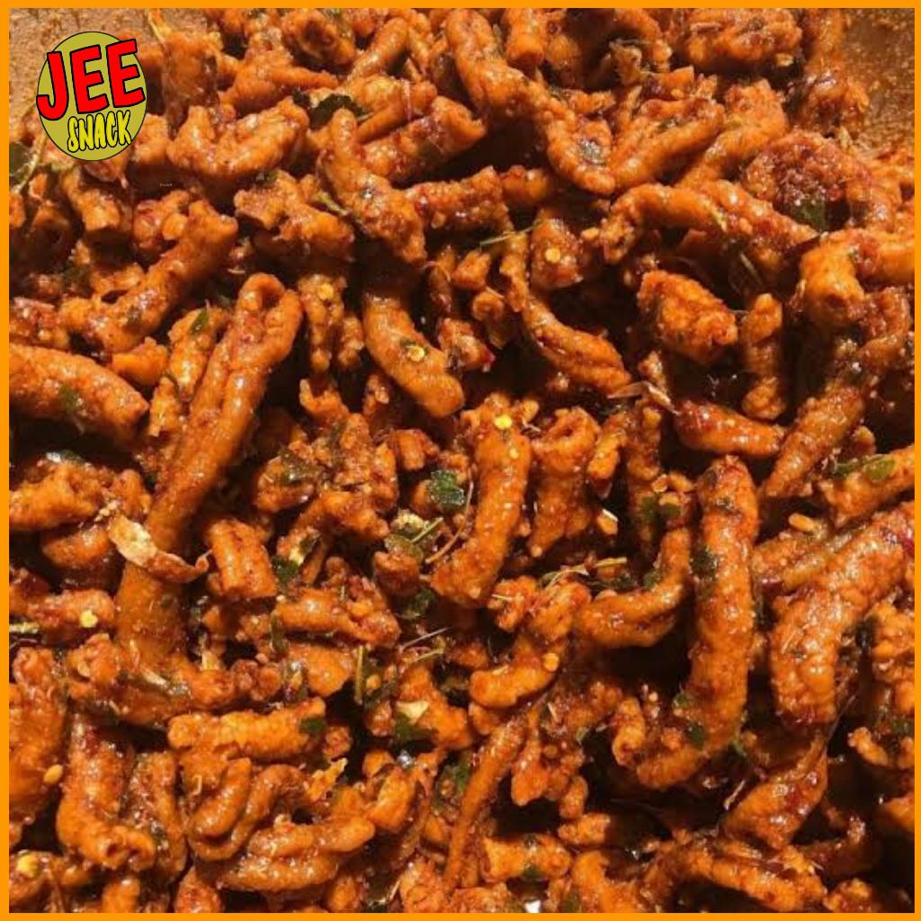 

Kripik Usus Pedas Daun Jeruk 500 Gram / Kripik Usus 500 Gram / 500 Gram Usus Crispy Pedas Daun Jeruk