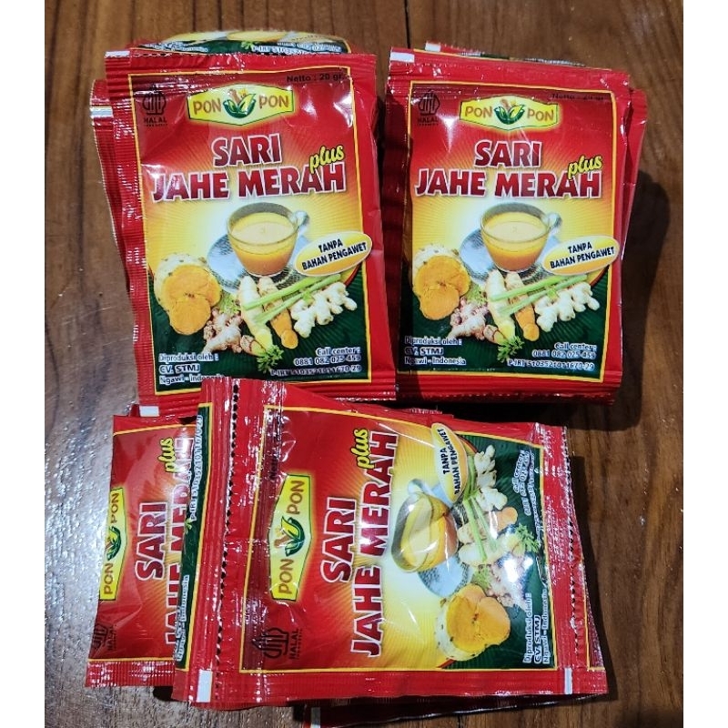 

Sari Jahe Merah Plus "Pon Mpon" (10 saset)