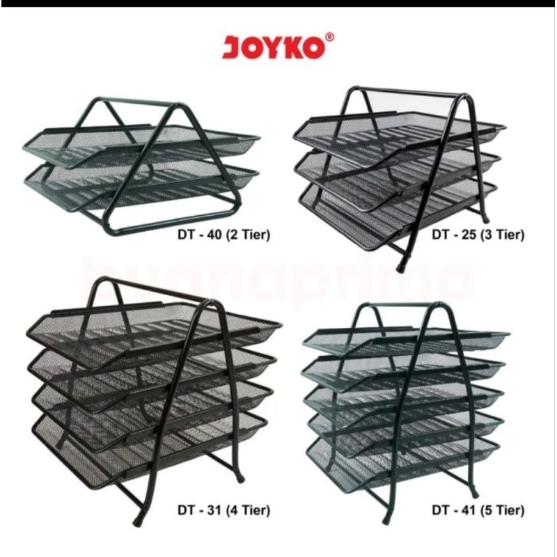

Joyko File Document Tray Rak Wadah Dokumen DT-25 (3 Tier) / DT-31 (4 Tier).