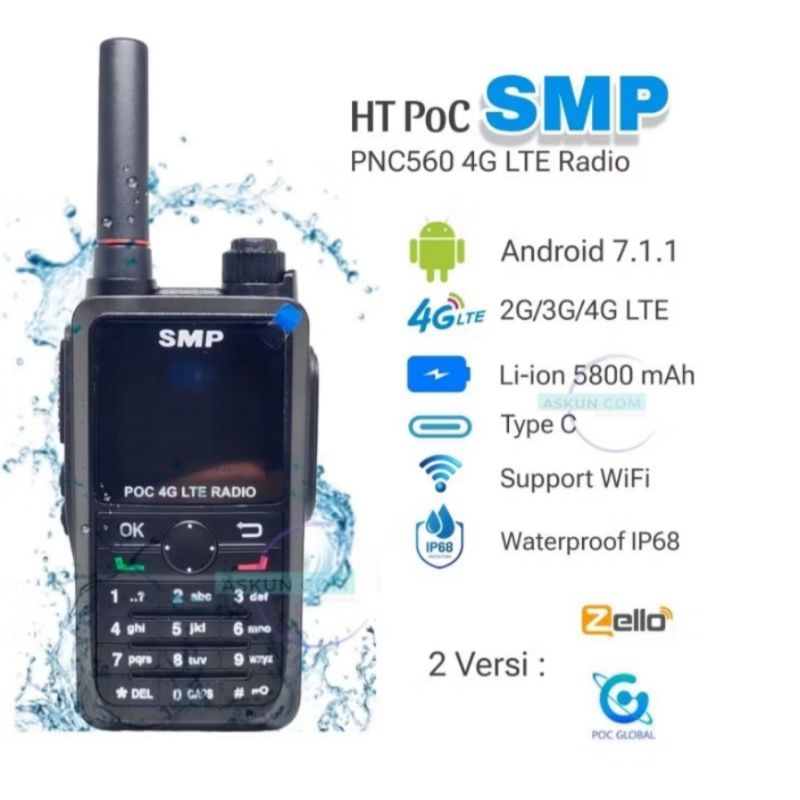 HT POC SMP PNC-560  ZELLO 4G  WIFI   Waterproof