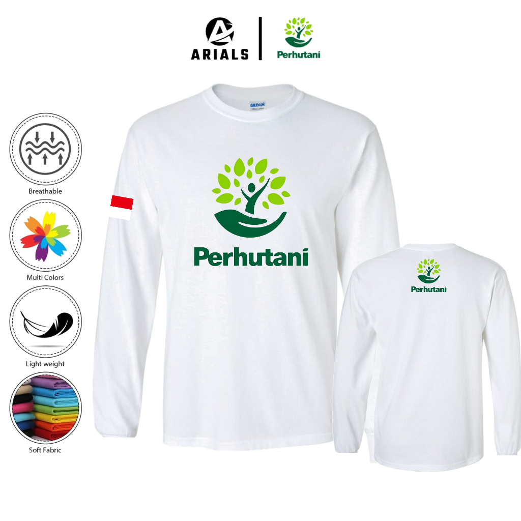 Arials Kaos Baju Lengan Panjang PERHUTANI INDONESIA