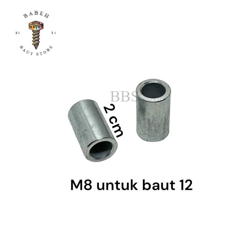 BOSH BUSING M8 BAUT 12 PANJANG 2cm