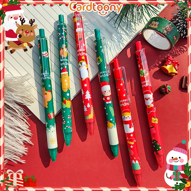 

Pulpen Natal Lucu Santa Claus Pohon Snowman Rusa Gel Pen Ballpoint Christmas Bolpoin Bolpen Xmas Cute Lucu Imut Kado Hadiah