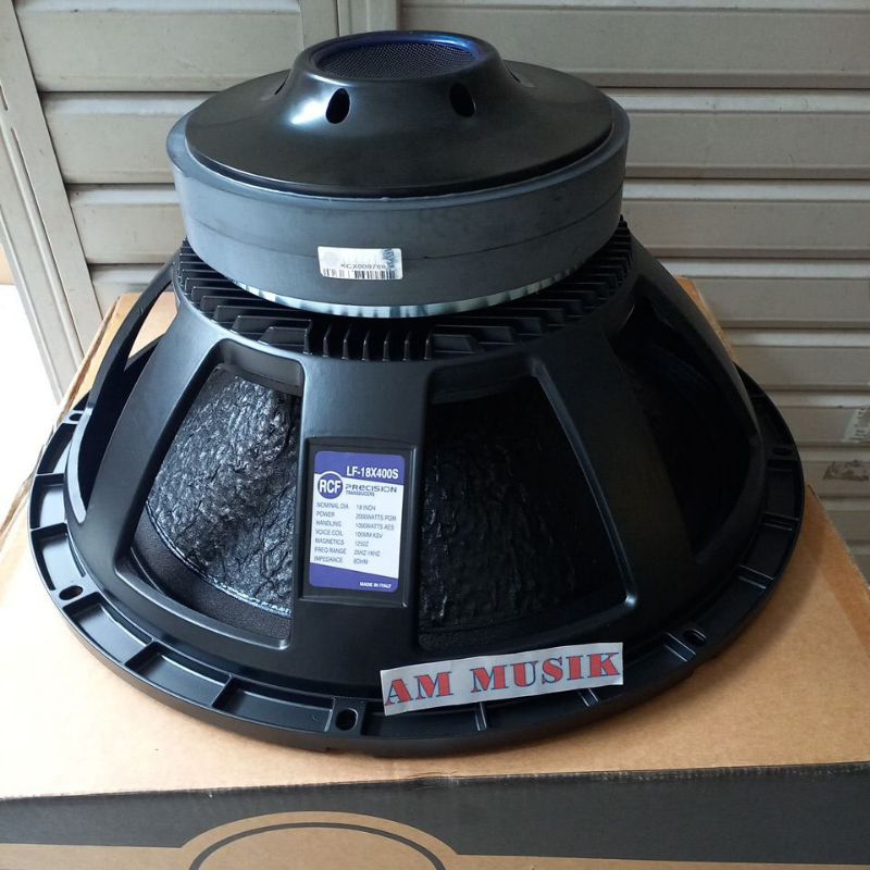 SPEAKER SUBWOOFER RCF 18x400 DOUBLE MAGNET VC 4 INCH KULIT JERUK LF18x400 DOUBLE MAGNET