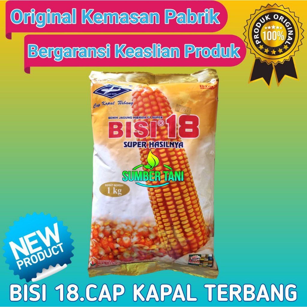 

Benih Jagung BISI 18 I 1kg _ NEW CAP KAPAL TERBANG