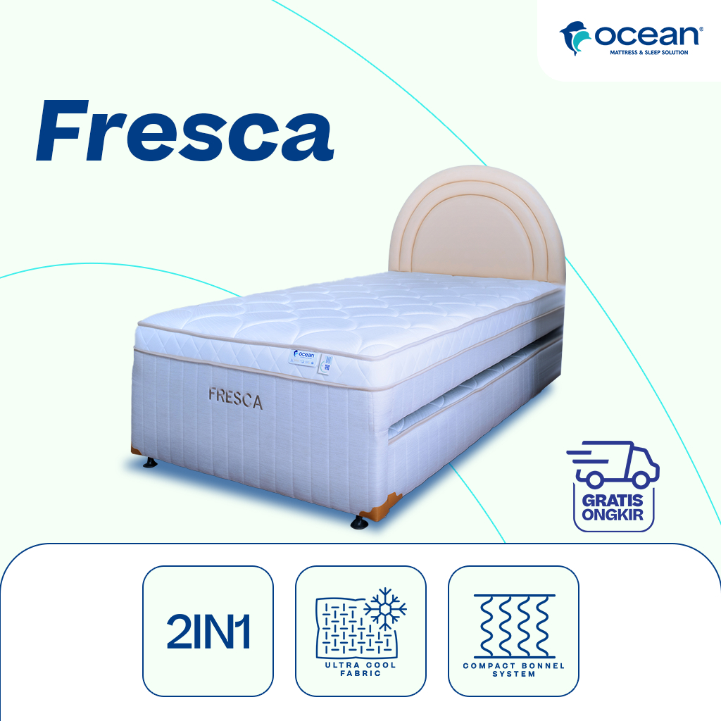 Ocean Springbed - Kasur Bed Dorong Fresca 2 in 1