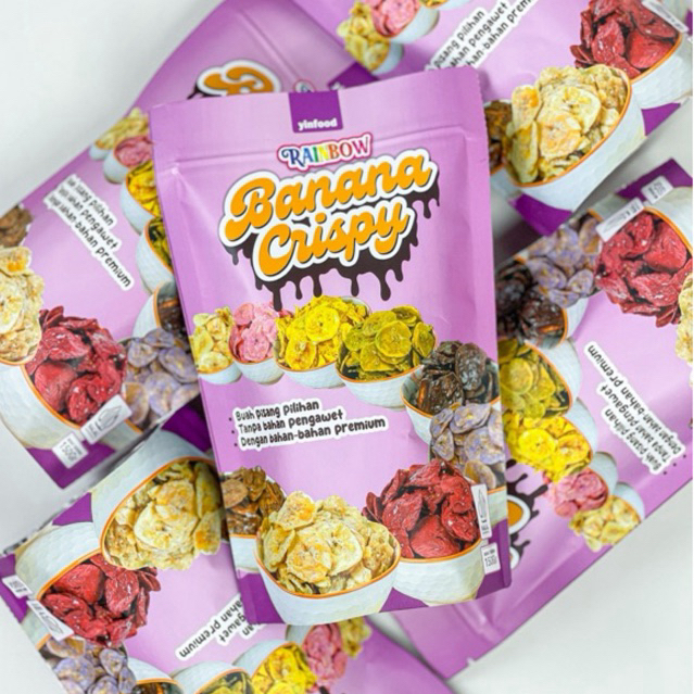 

Rainbow Banana Crispy - Banana Chips - Pisang Lumer 150gr (Bisa untuk Luar Kota)