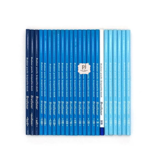 

24 Pcs Pen Pencil Gambar Sketsa Alat Tulis Pensil Tebal Soft Medium Bold Perlengkapan Sekolah